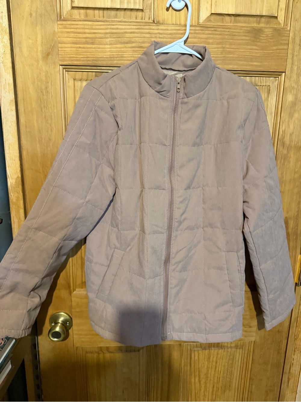 Women's Lightweight Quilted Jacket - Dusty Mauve
